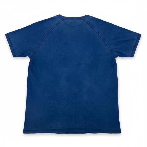 Lucky Brand Blue Henley Short Sleeve Tee Shirt Size XL - Picture 4 of 6